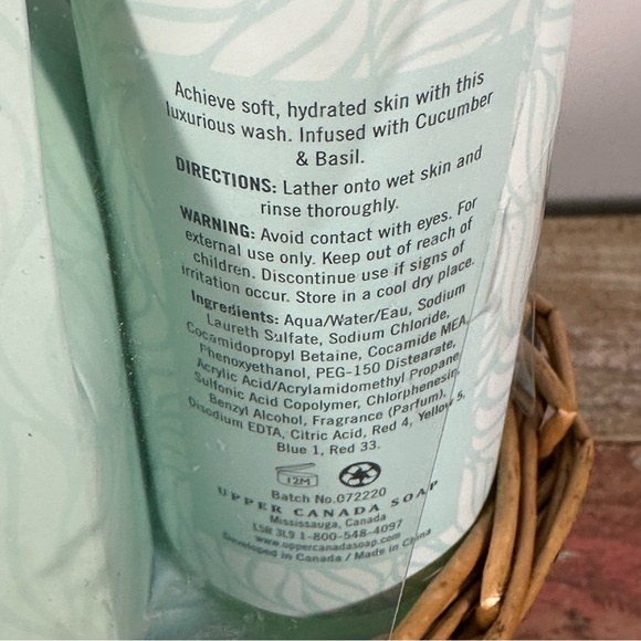 🔥SALE 4/$25 Brompton & Langley Cucumber & Basil 6 Piece Spa Gift, NWT - Picture 12 of 14